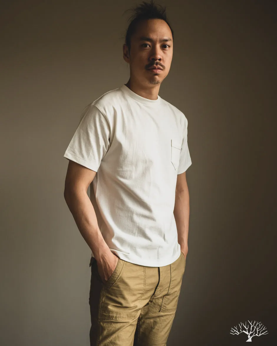 263 Crew Neck Pocket T-Shirt - Off-White