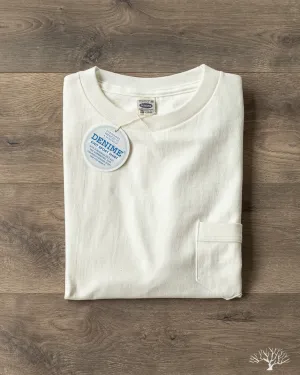 263 Crew Neck Pocket T-Shirt - Off-White