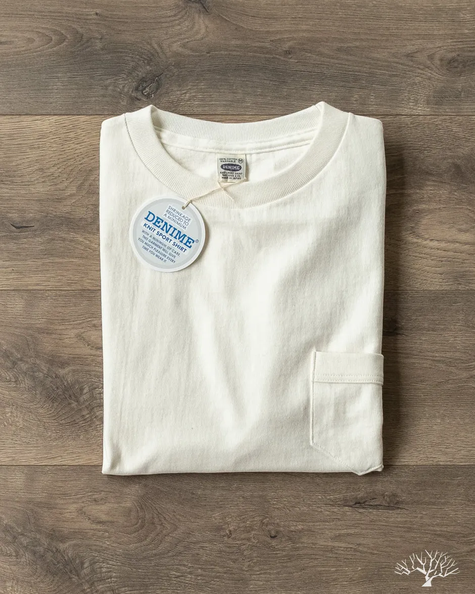 263 Crew Neck Pocket T-Shirt - Off-White