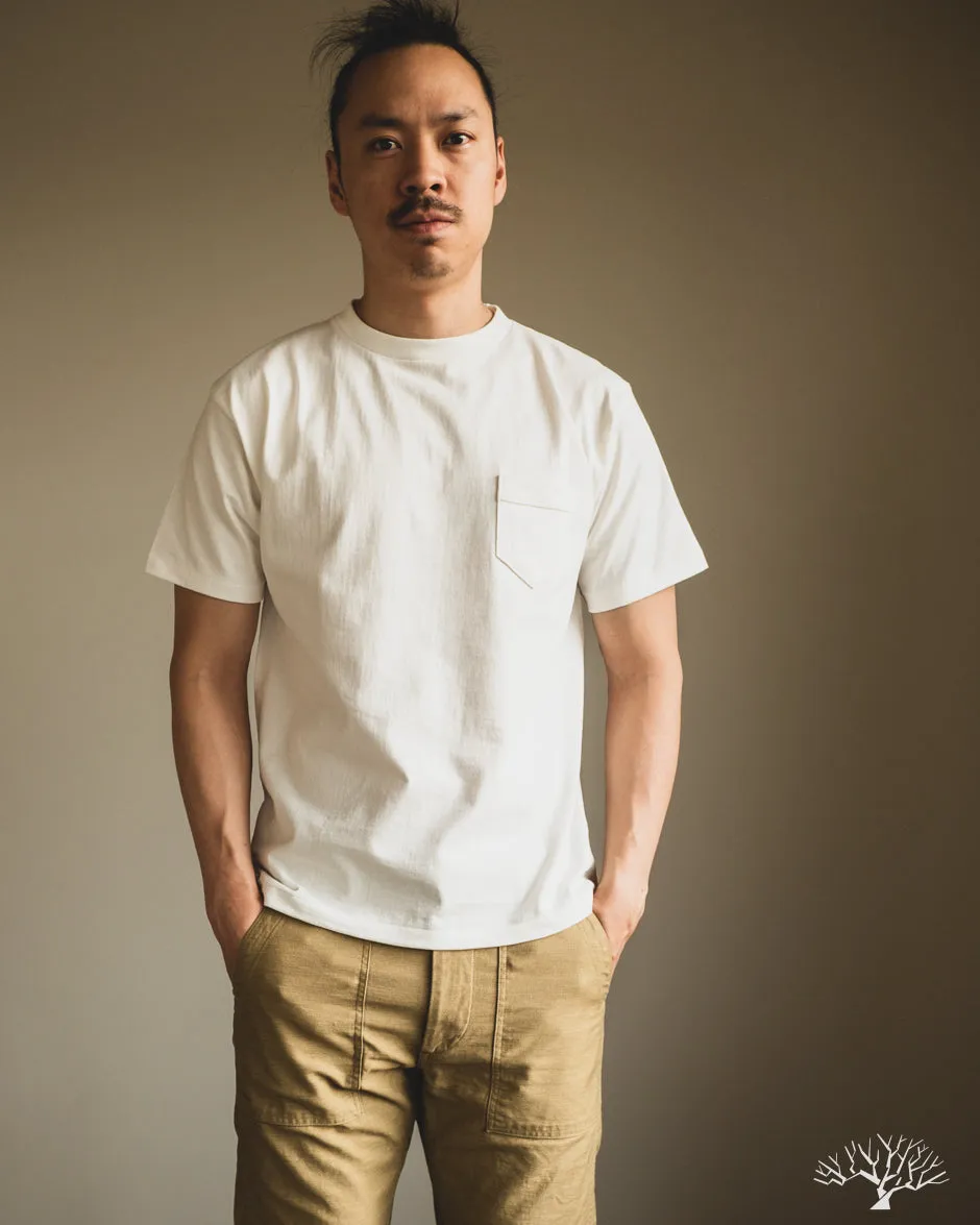 263 Crew Neck Pocket T-Shirt - Off-White