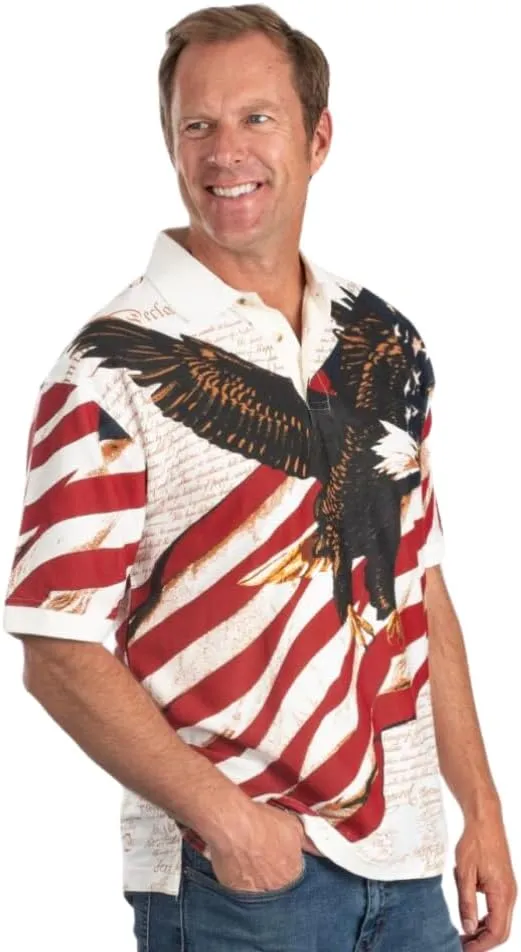 American Summer Flag Patriotic Eagle Shirt
