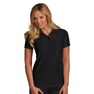 Antigua Women's Black Illusion Polo