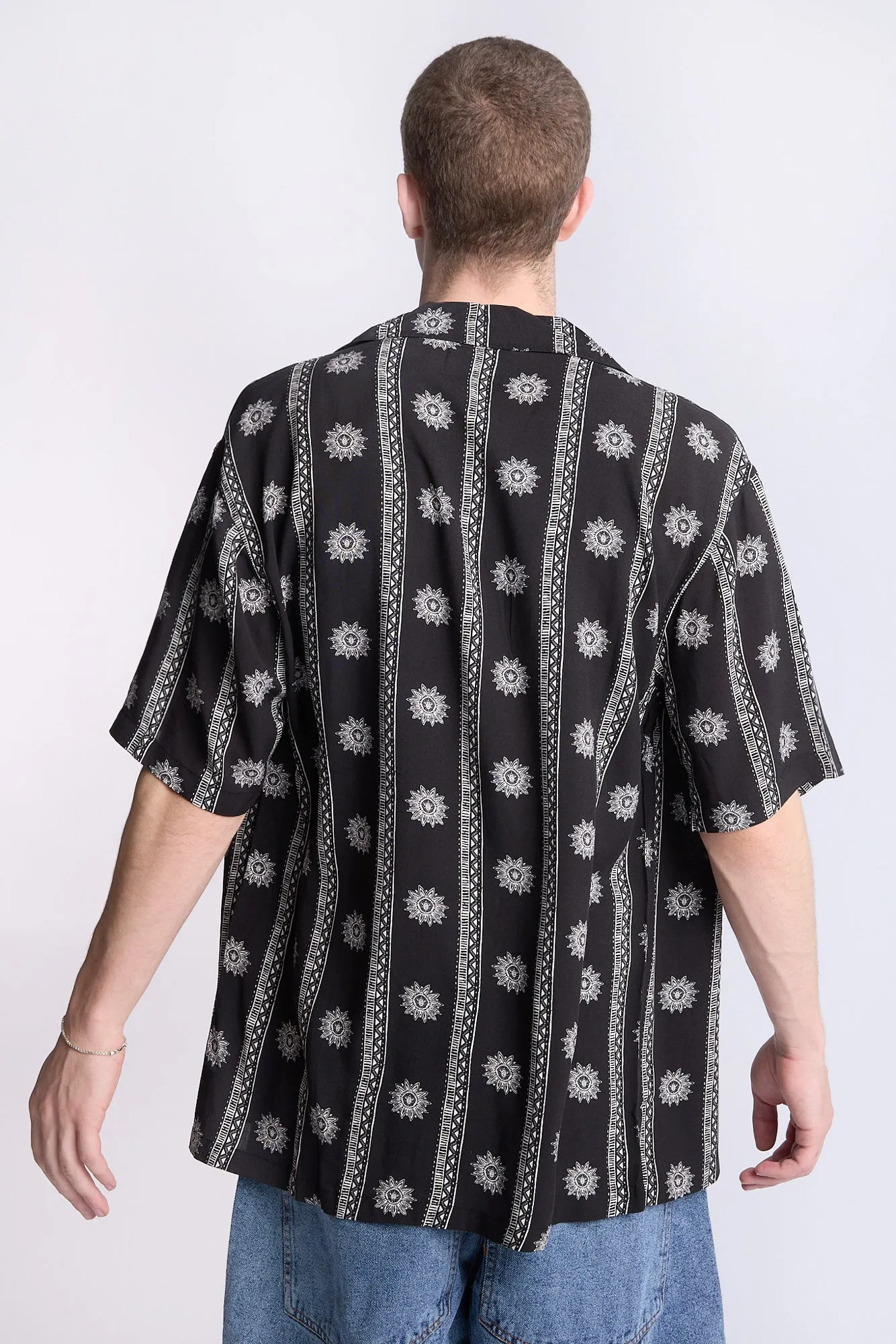 Arsenic Mens Medallion Print Button-Up