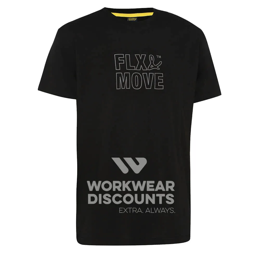 Bisley BKT085 FLX & MOVE™ Cotton Outline Logo Tee Short Sleeve