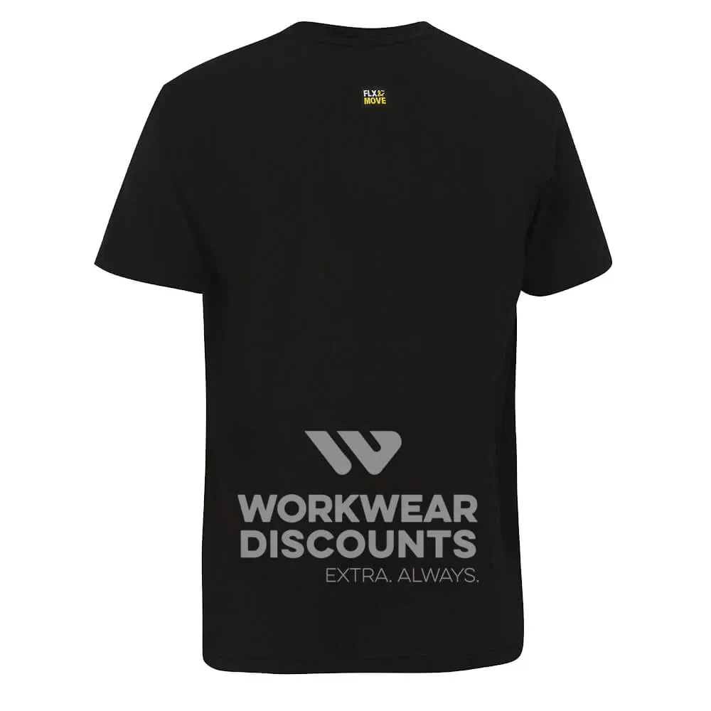 Bisley BKT085 FLX & MOVE™ Cotton Outline Logo Tee Short Sleeve