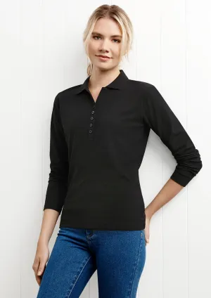 Biz Collection Womens Crew L/S Polo (P400LL)