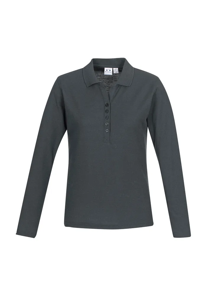Biz Collection Womens Crew L/S Polo (P400LL)