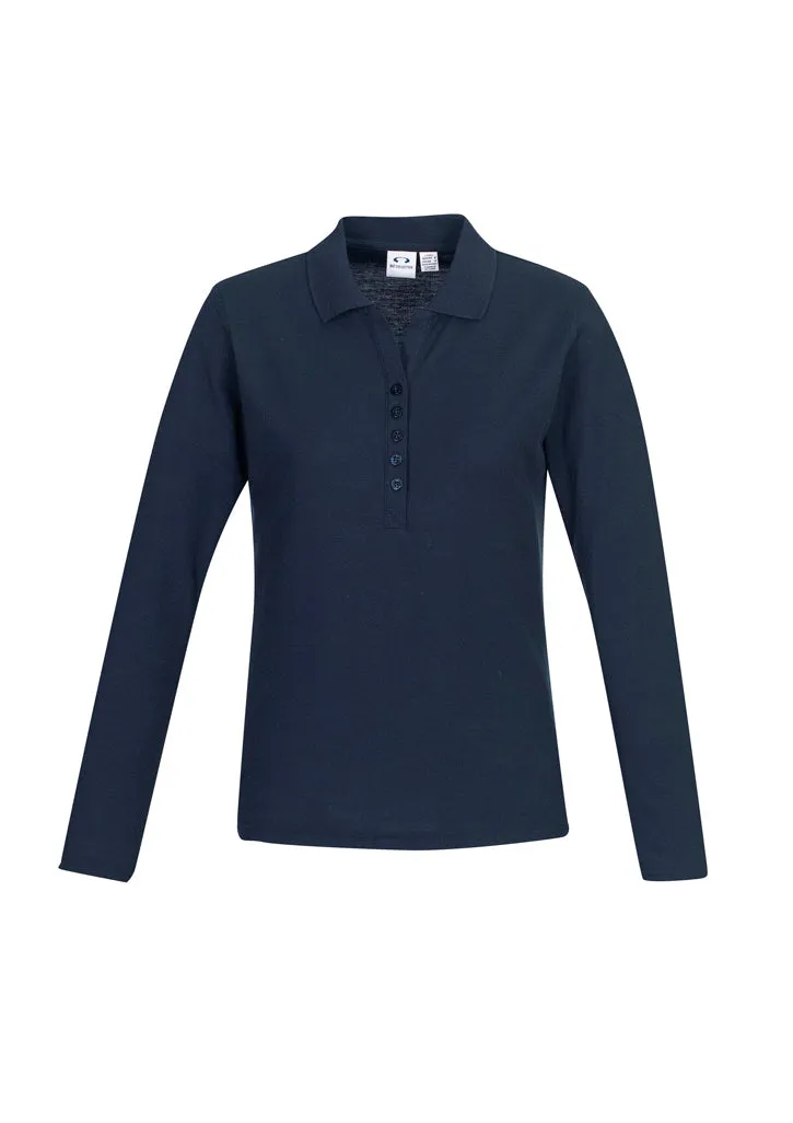 Biz Collection Womens Crew L/S Polo (P400LL)