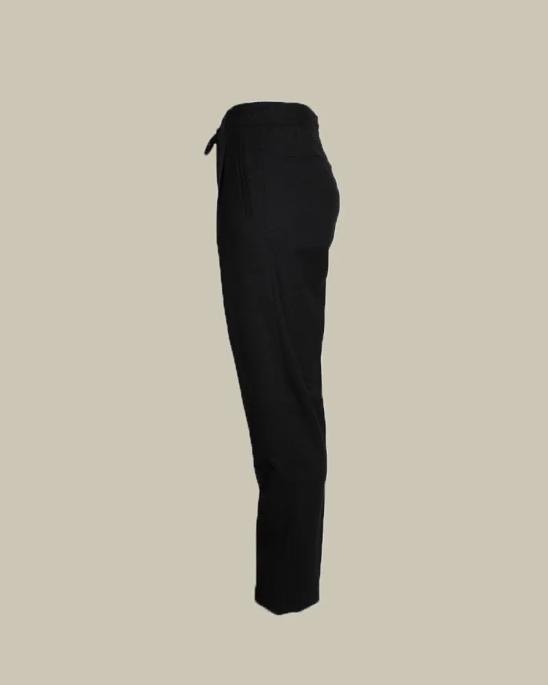 Black Drawstring Trouser