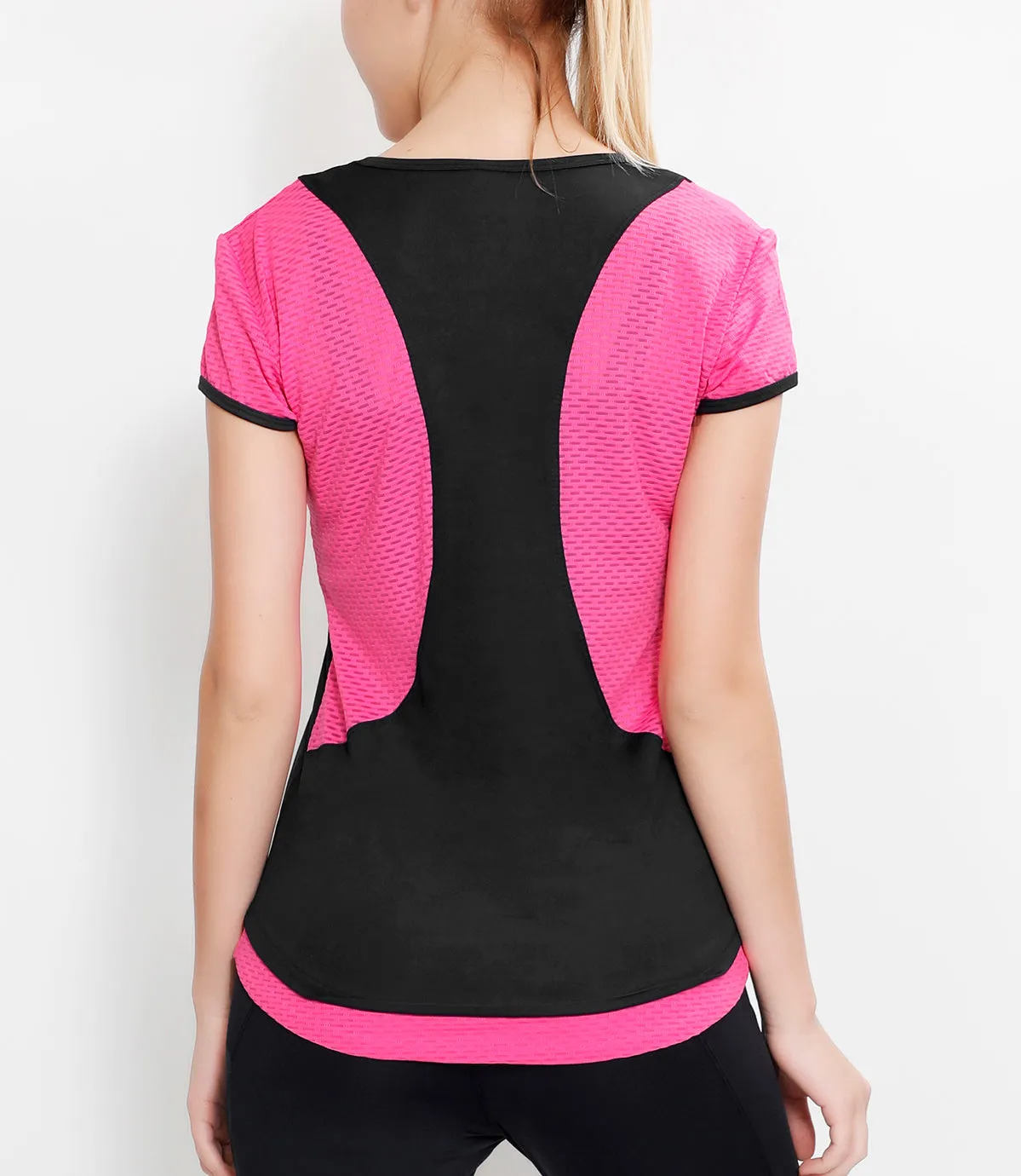 Black Pink Racerback T-Shirt