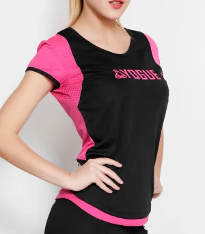 Black Pink Racerback T-Shirt