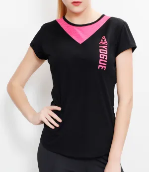 Black Pink V-Cut T-Shirt
