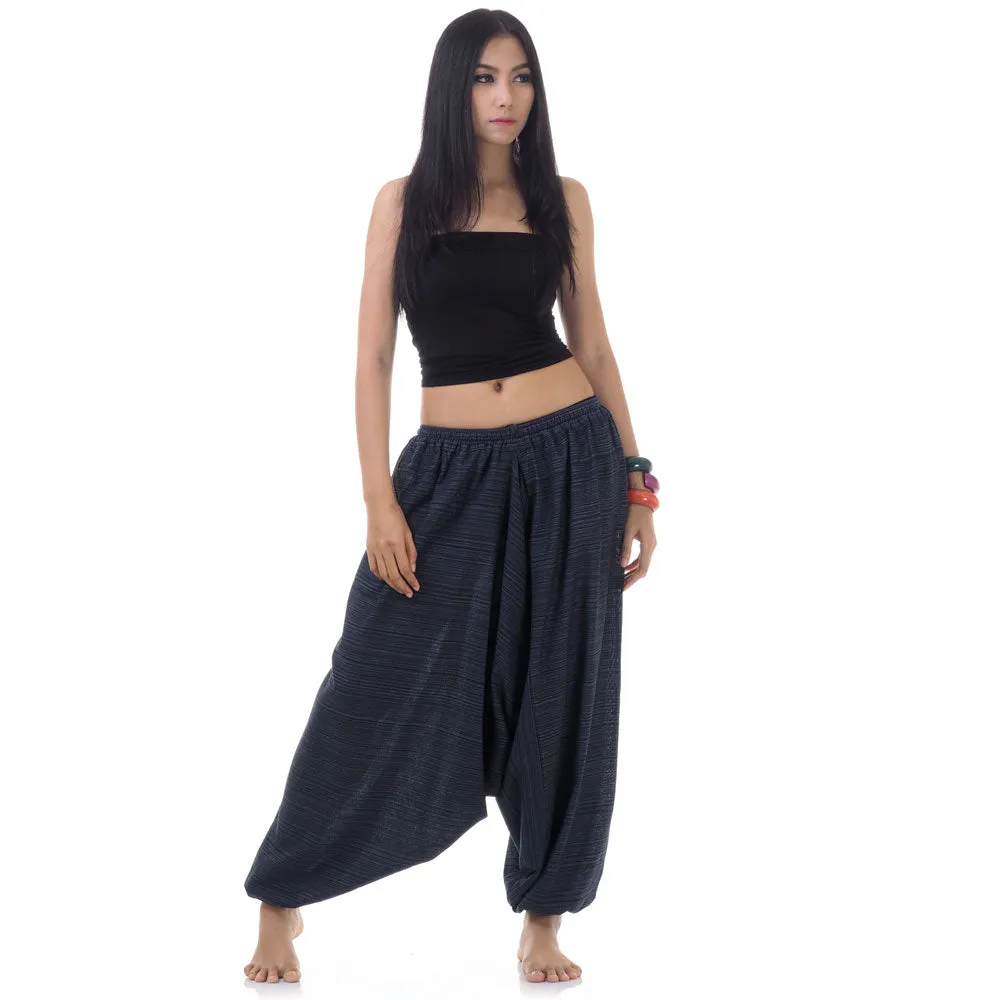 Blue Lagoon Women's Pinstripe Drop Crotch Harem Pants