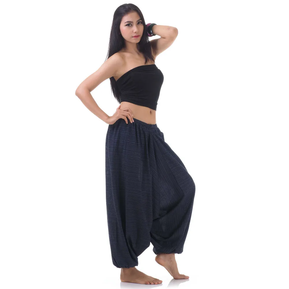 Blue Lagoon Women's Pinstripe Drop Crotch Harem Pants
