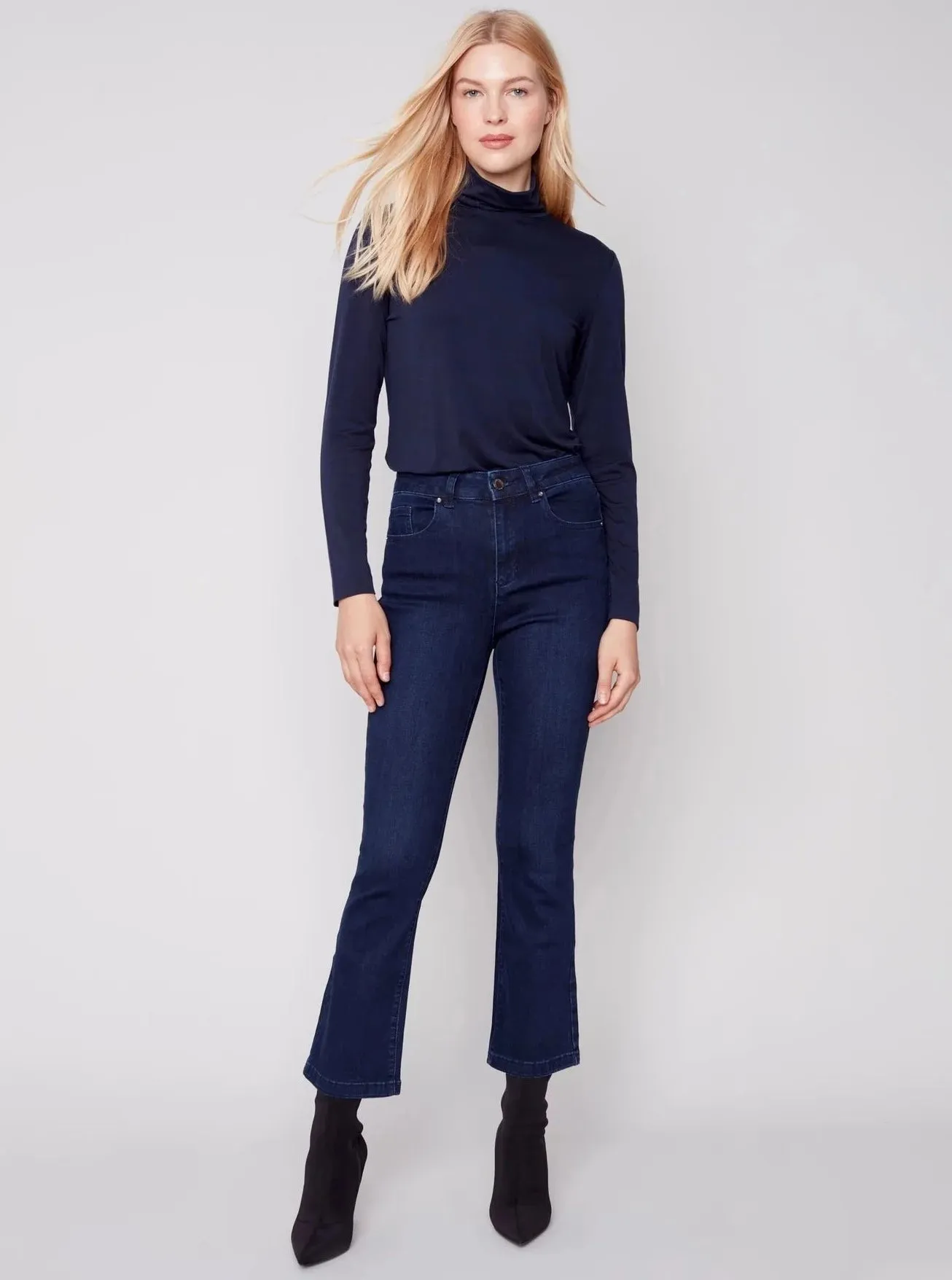 Bootcut Leg Jean [Blue Black-C5443]