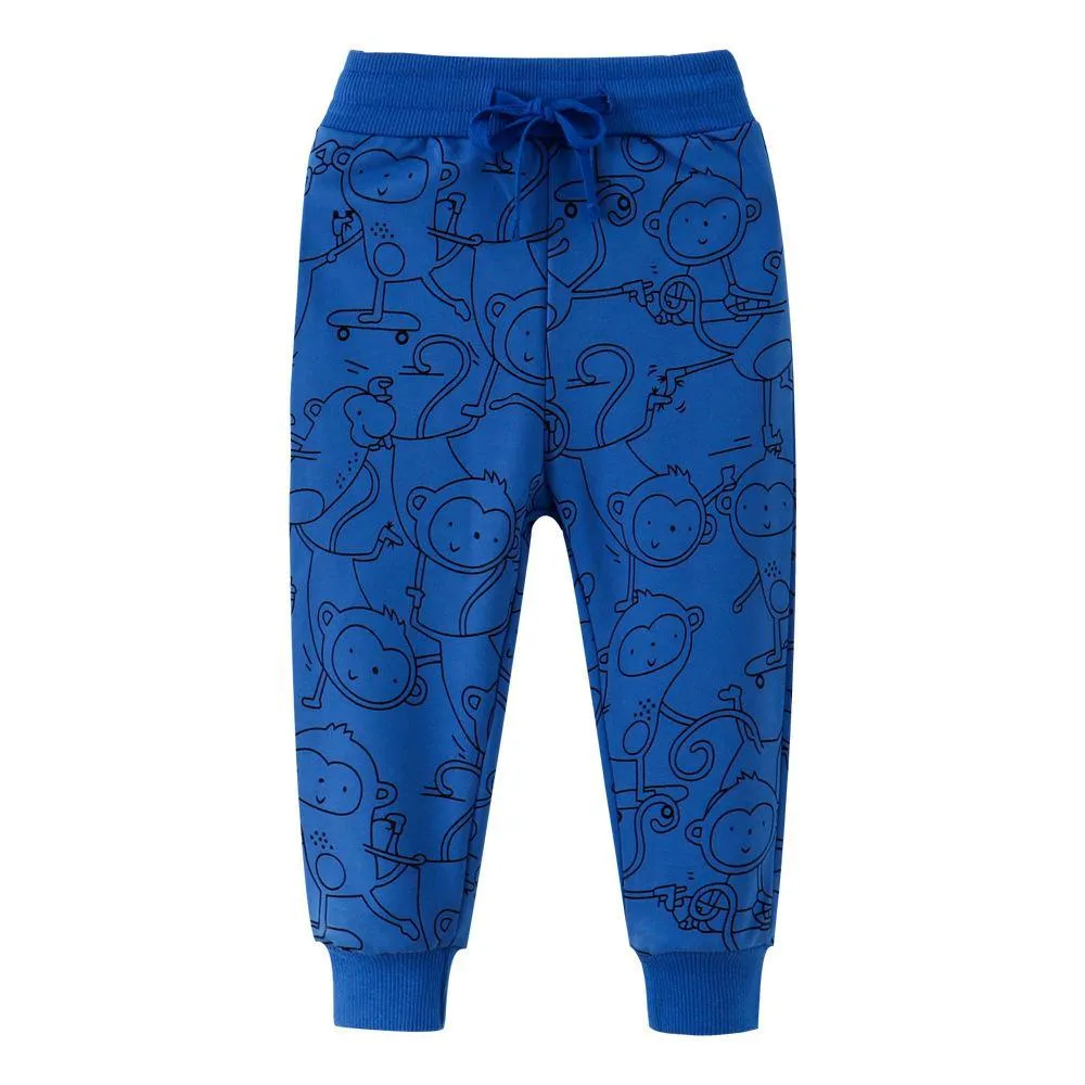 Boys Animal Printed Casual Pants Wholesale