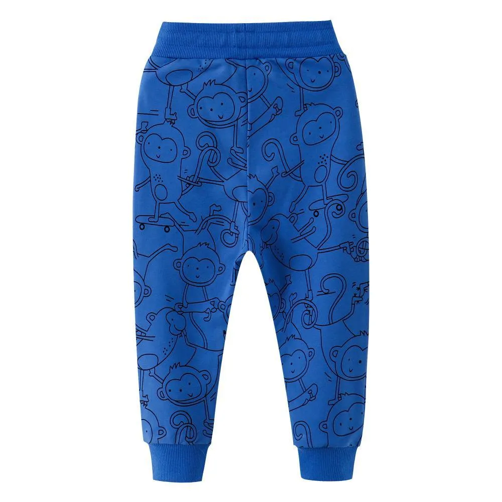 Boys Animal Printed Casual Pants Wholesale