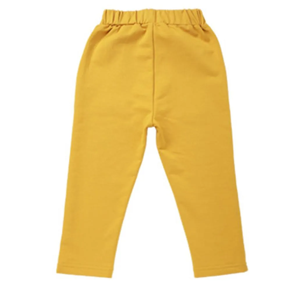 Boys Solid Casual Pockets Pants Wholesale Kid Clothing