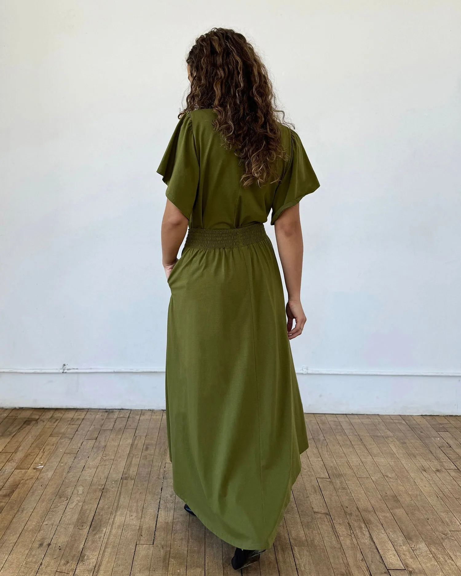 CAMELLIA skirt in Olive Branch