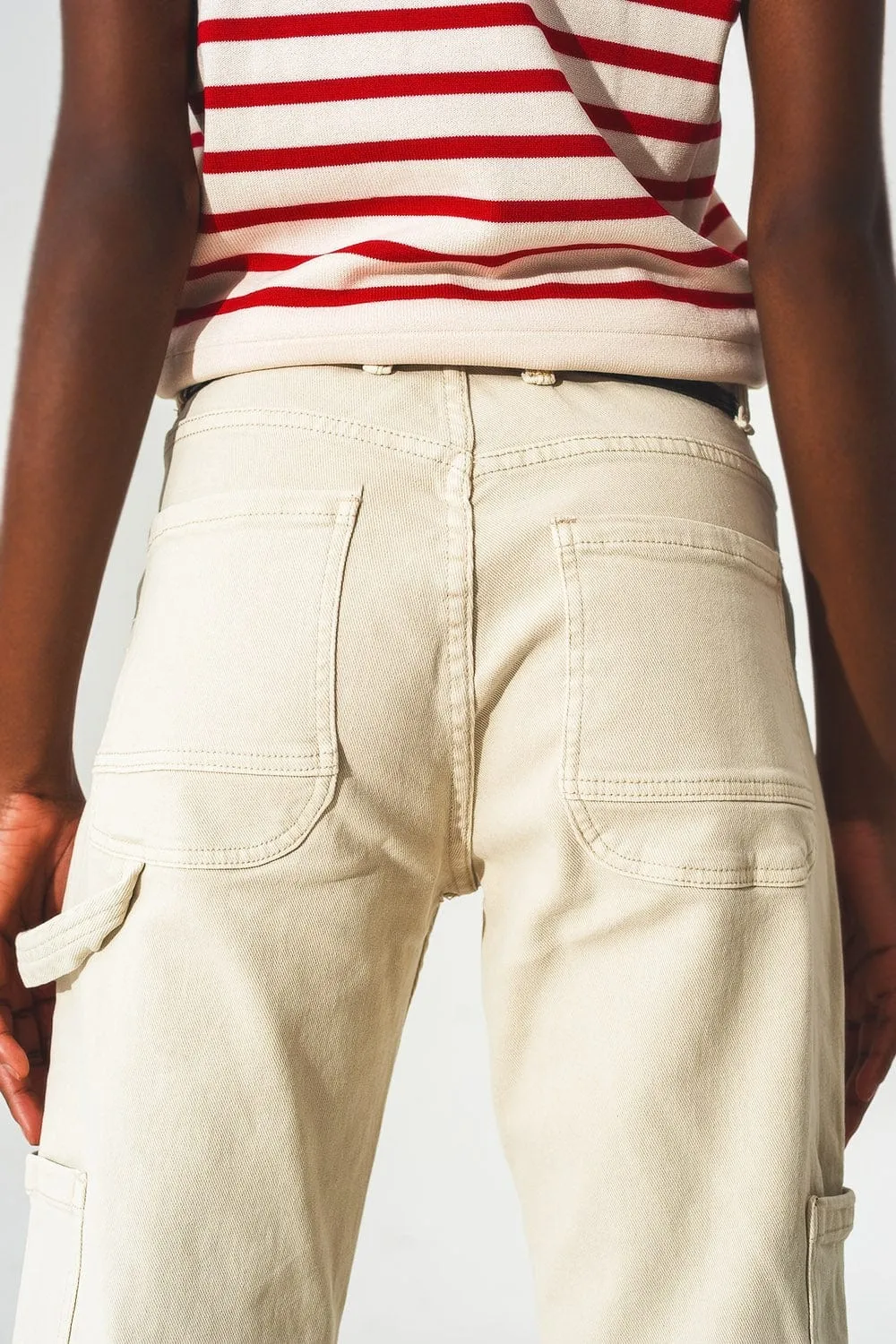 Cargo Pants In Beige