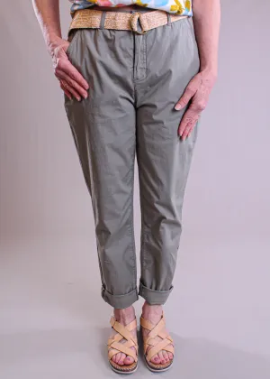 Charlie B Slim Pant with Belt