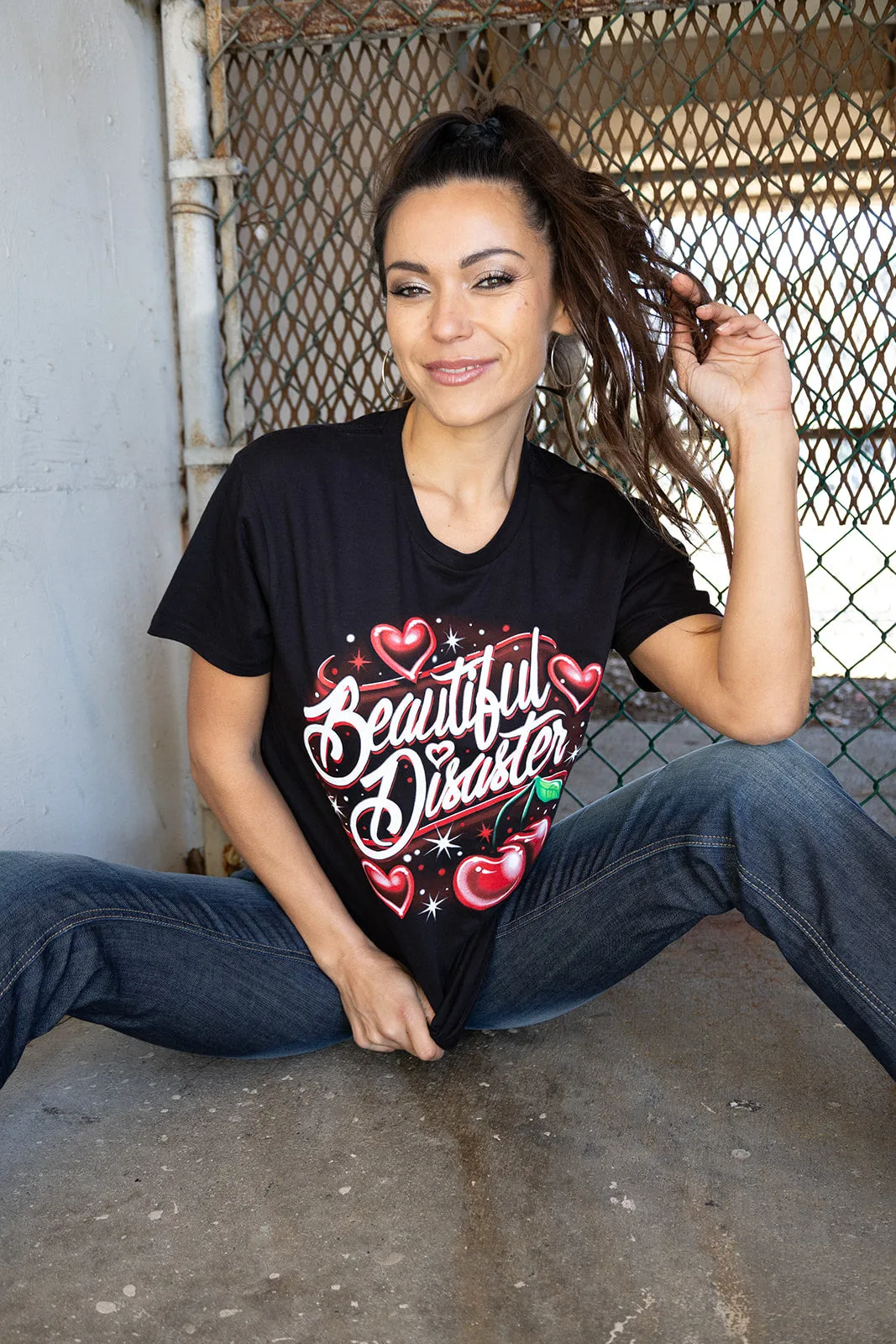 Cherry Bomb Unisex Tee - black