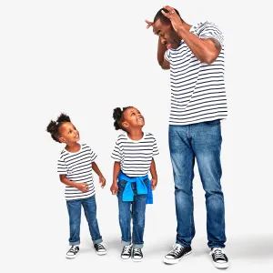 Clearance grown-ups tee in stripe (unisex fit)