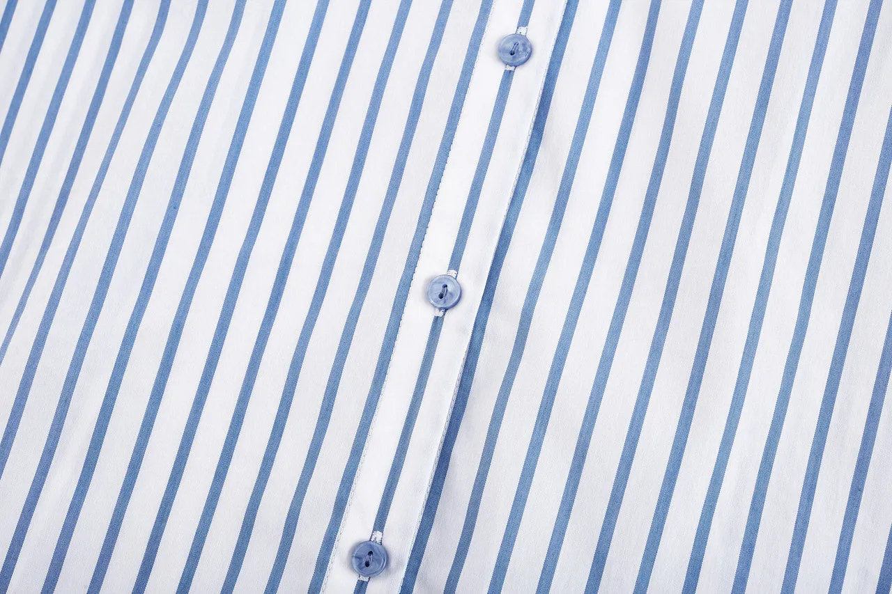 Cool & Stretch Stripe Poplin Shirt