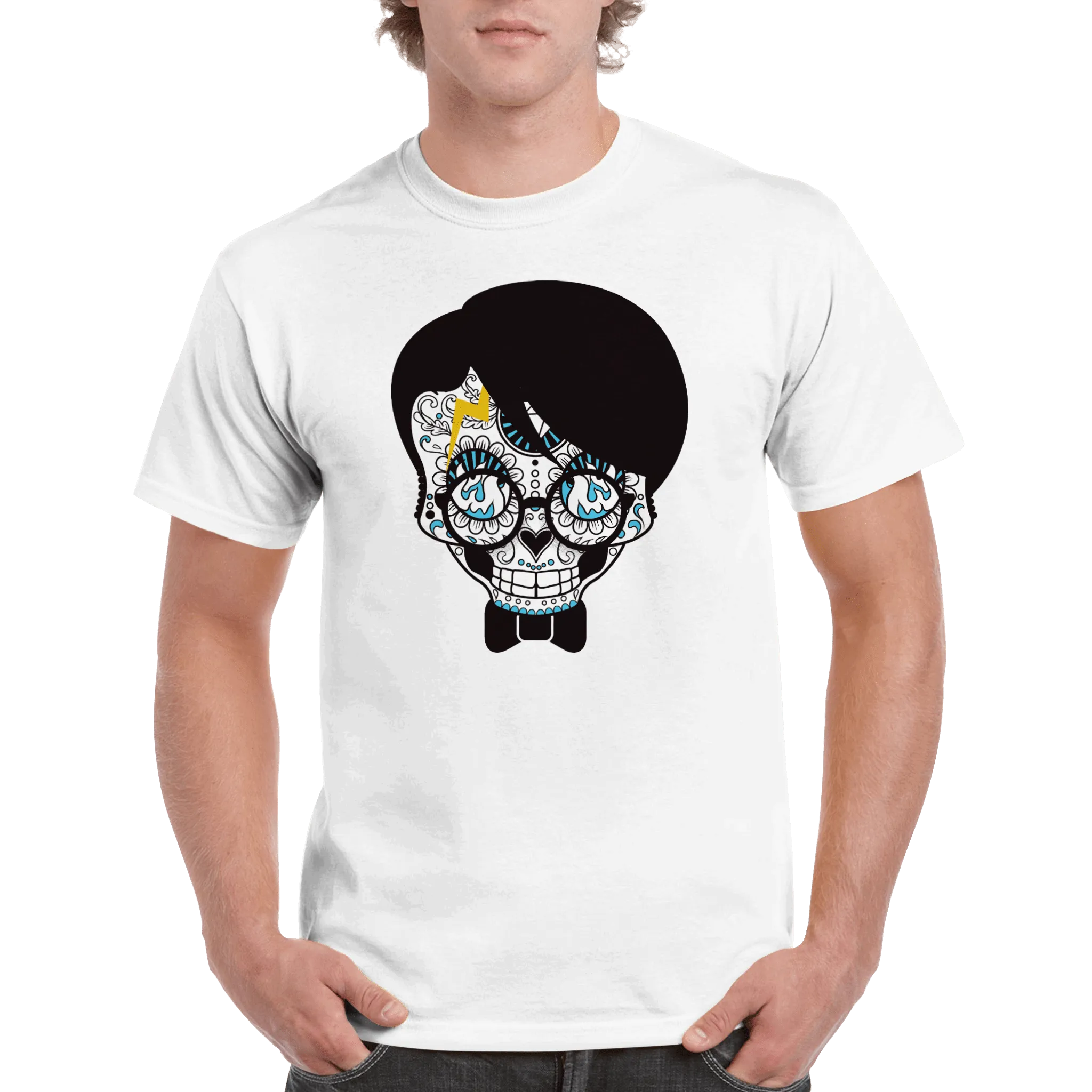 Cool Aztec Style Skull T Shirt