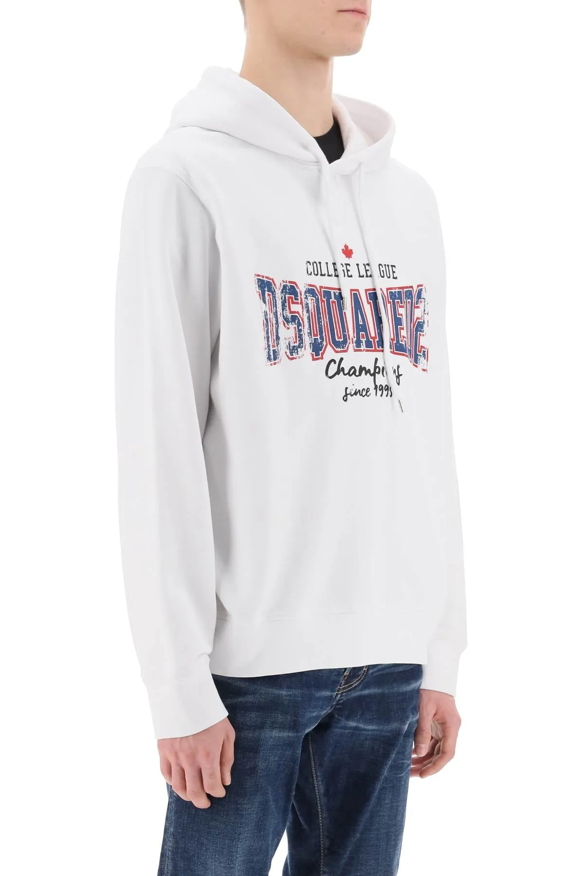 cool fit printed hoodie