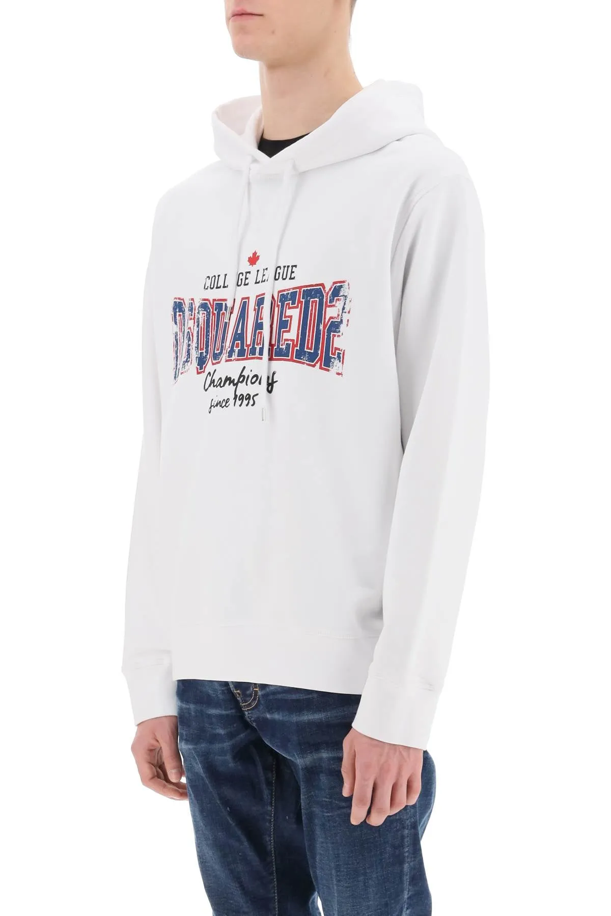 cool fit printed hoodie