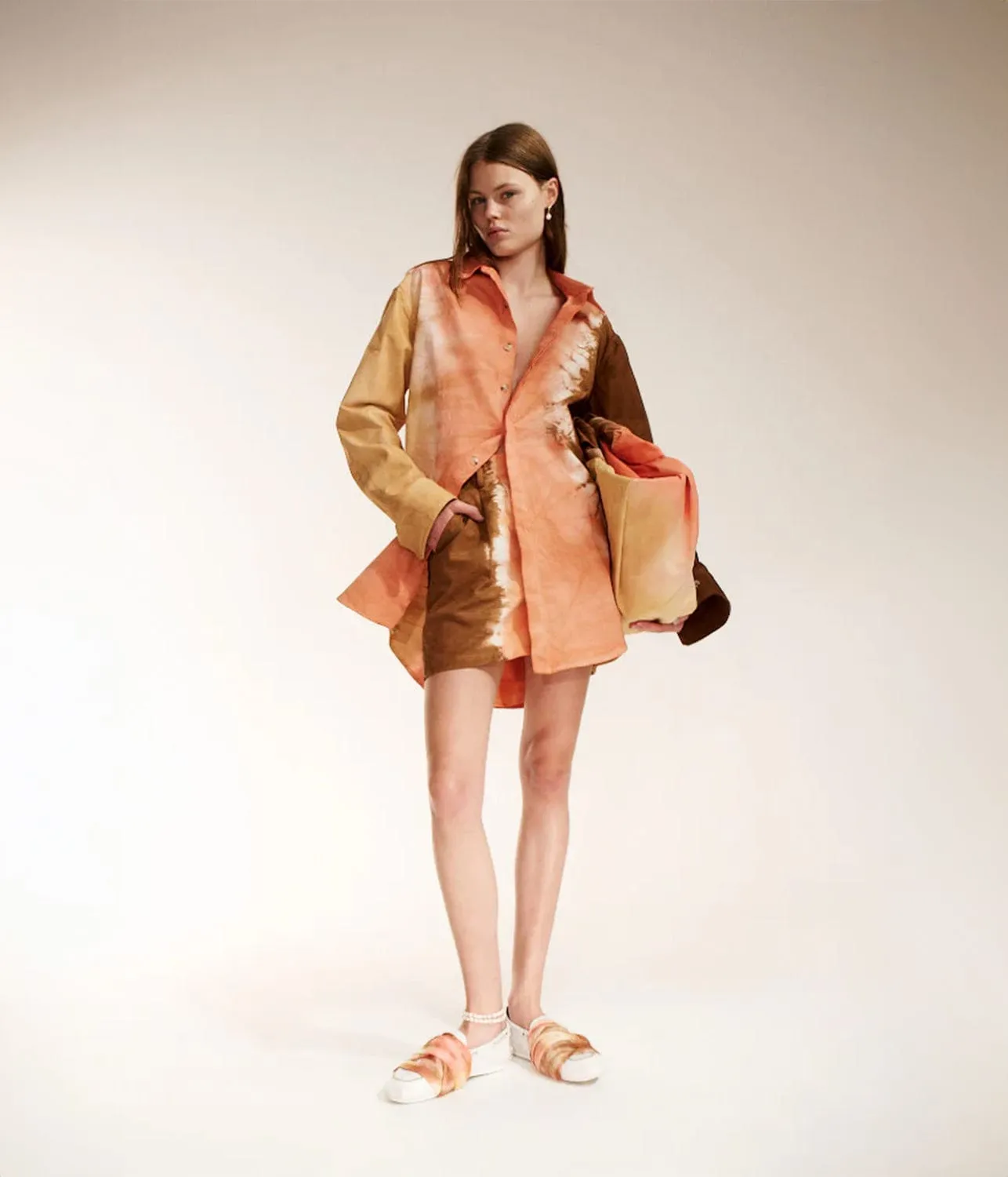 COOL SHIRT JACKET- CITRINE STRIPE