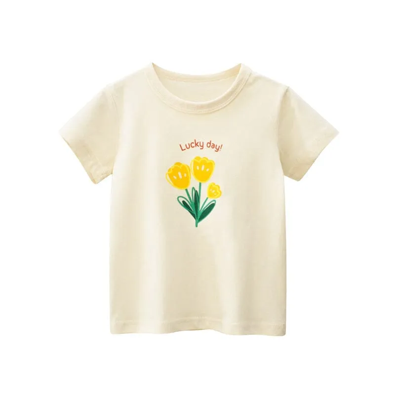 Cream Garden Summer Tee