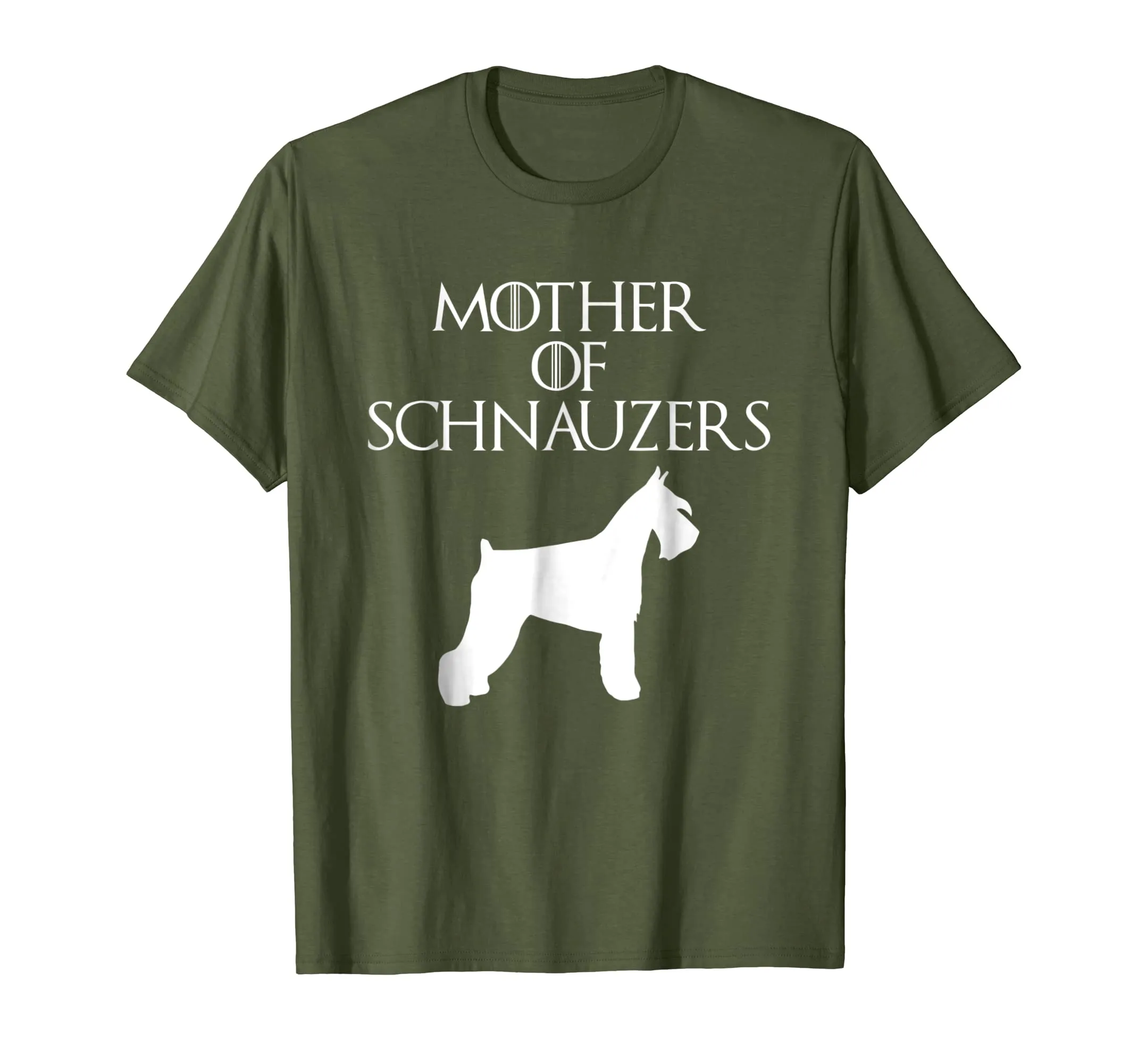 Cute &amp; Unique White Mother of Schnauzers T-shirt E010750