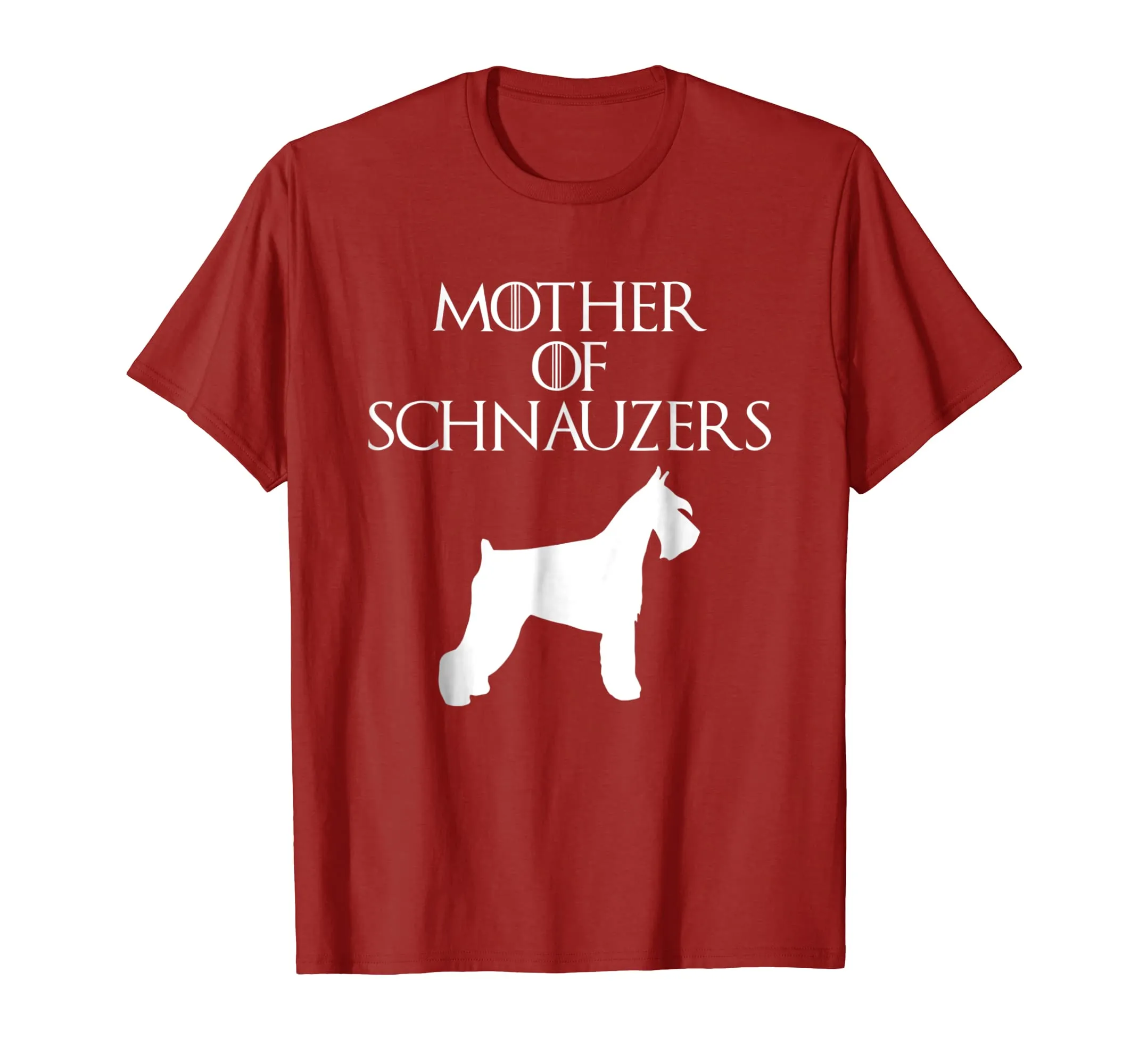 Cute &amp; Unique White Mother of Schnauzers T-shirt E010750
