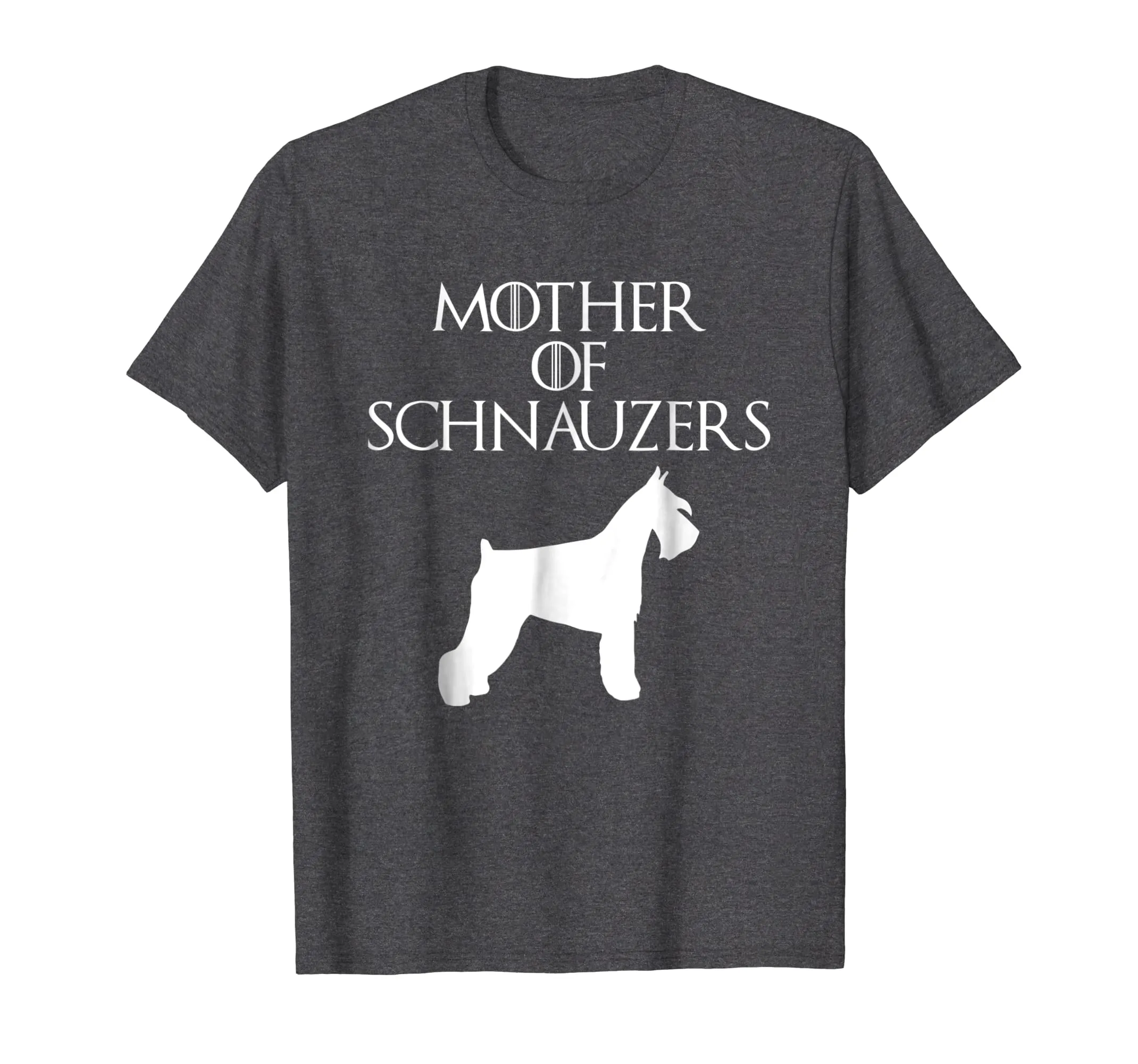 Cute &amp; Unique White Mother of Schnauzers T-shirt E010750