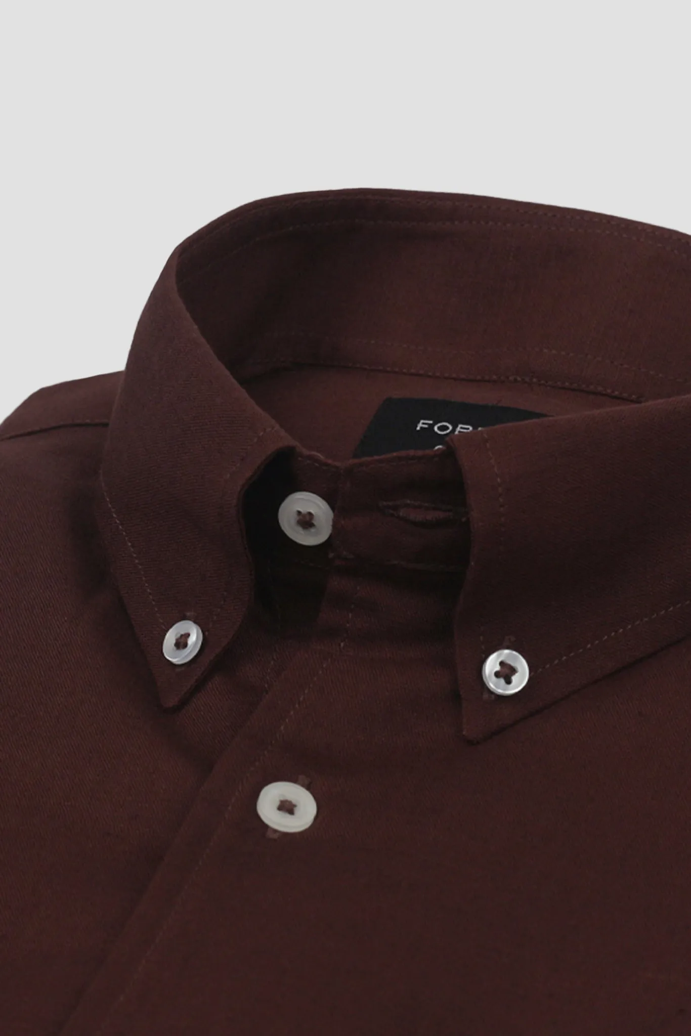 Dark Mauve Irish Linen Shirt