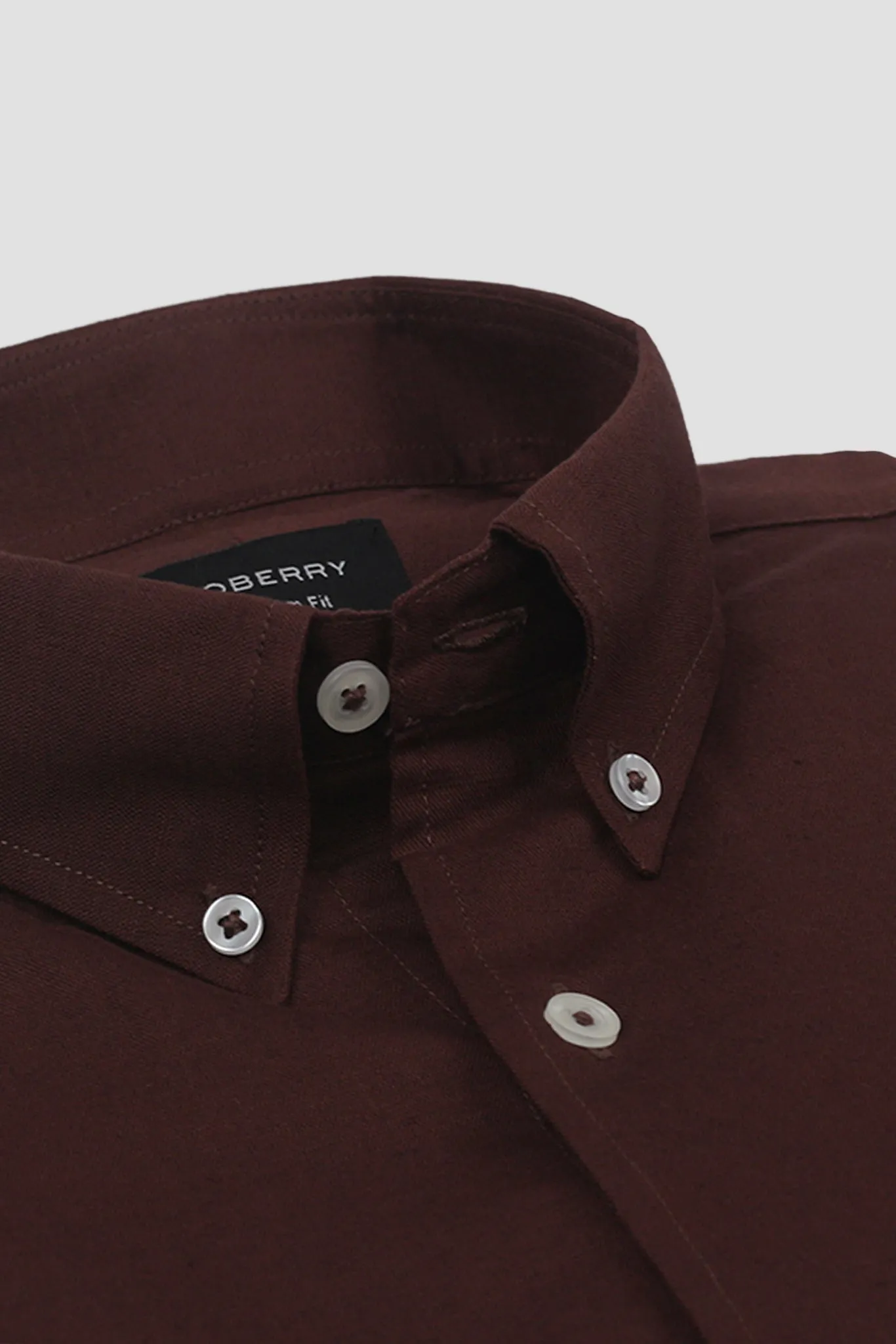 Dark Mauve Irish Linen Shirt