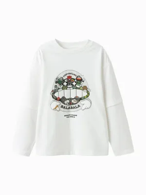 【Designer SICO】Long Sleeve T-Shirt 2025 Spring Boy Round Neck V-Neck T-Shirt
