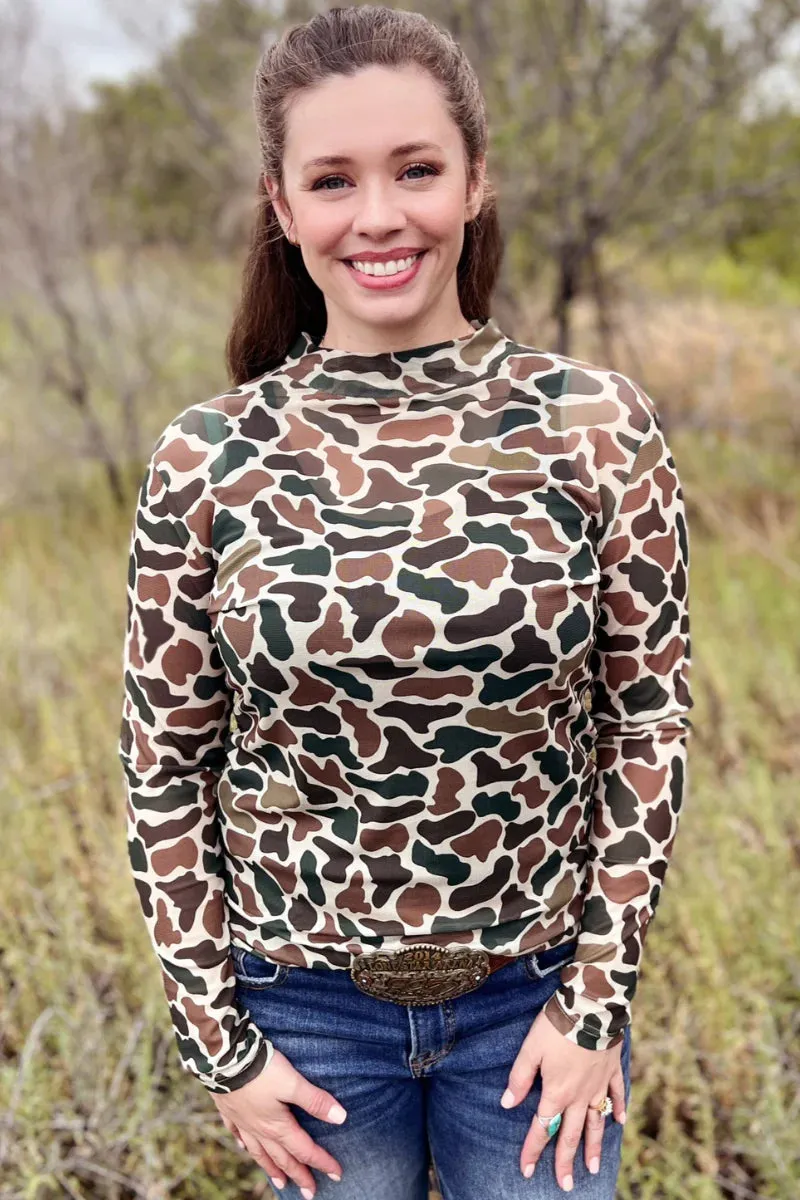 Duck Camo Mesh Long Sleeve