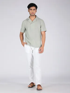 Eco Khadi Cotton Fresh Green Shirt - Aakav