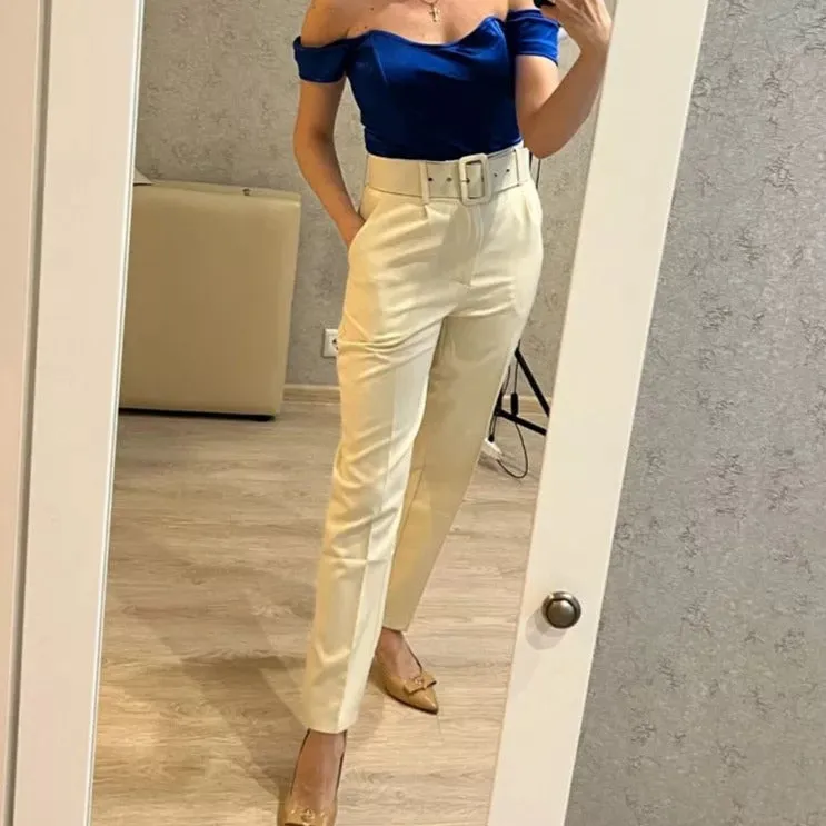 Elegant Straight Career Pants