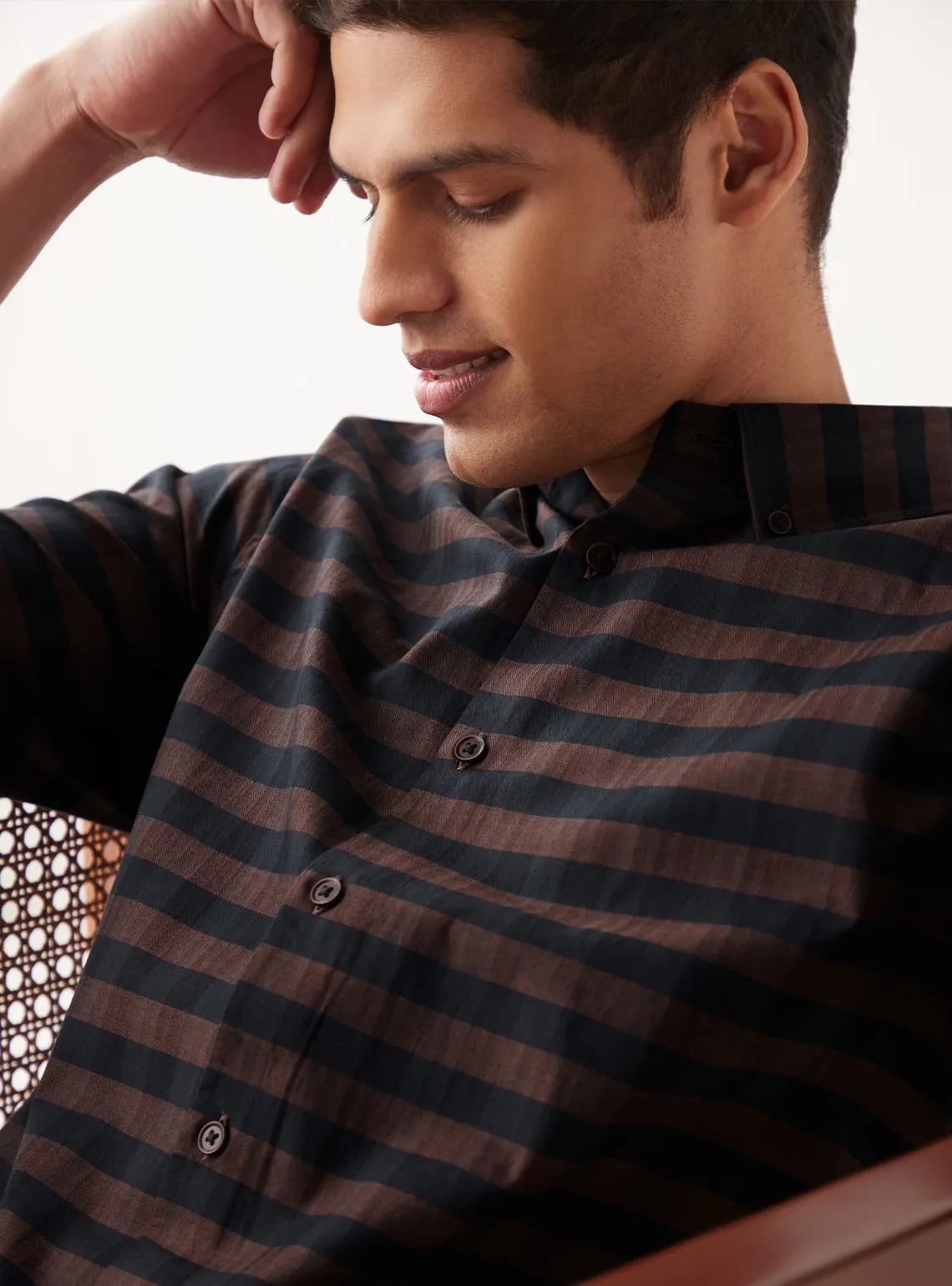 Faded Terracotta Check Shirt