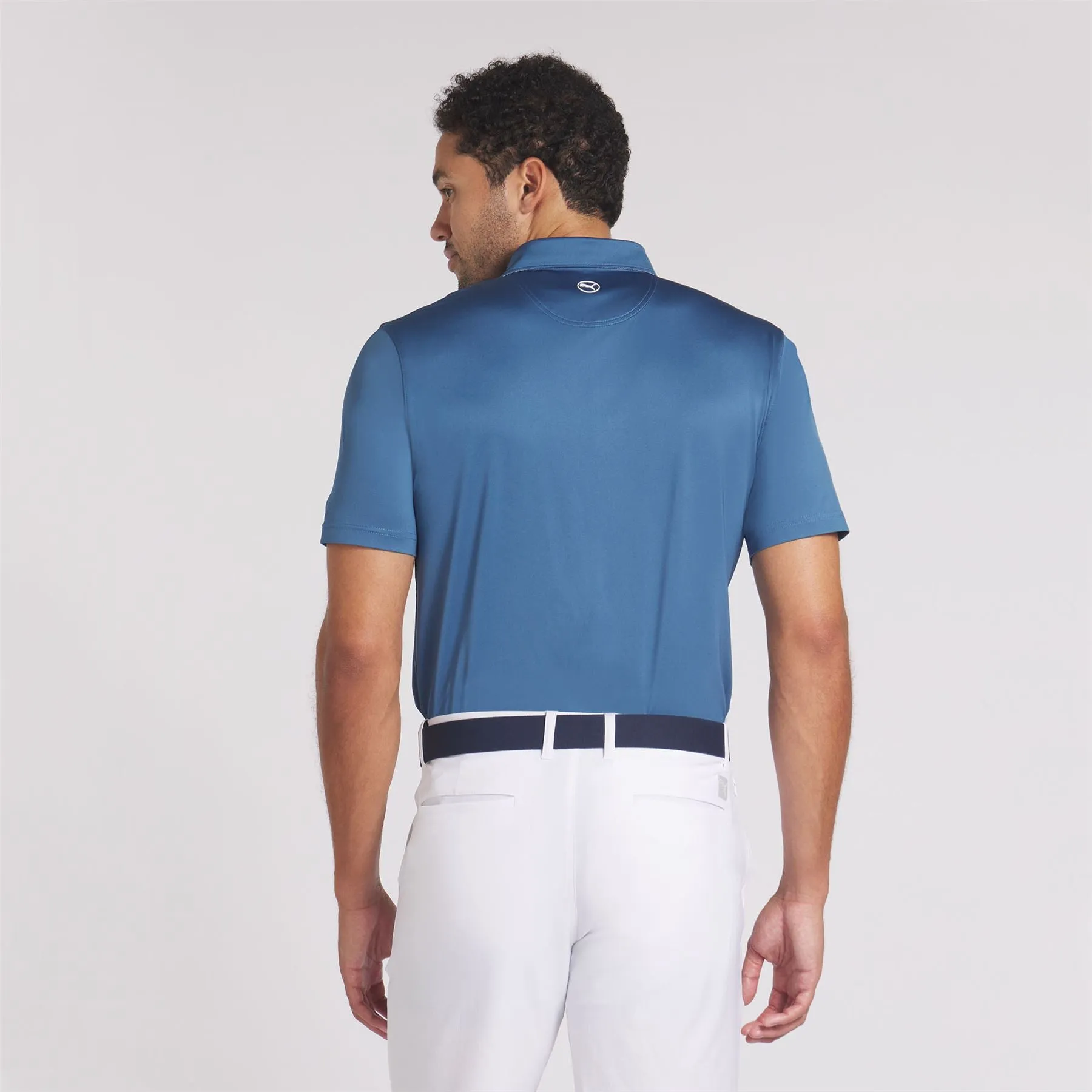 Fair Isle Trim Polo Blue Horizon - AW24
