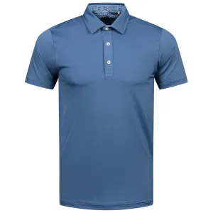 Fair Isle Trim Polo Blue Horizon - AW24