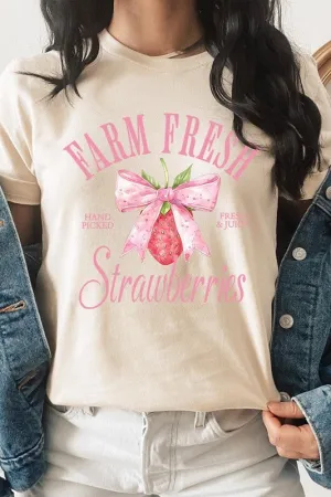 Farm Fresh Strawberries Graphic Plus Tee