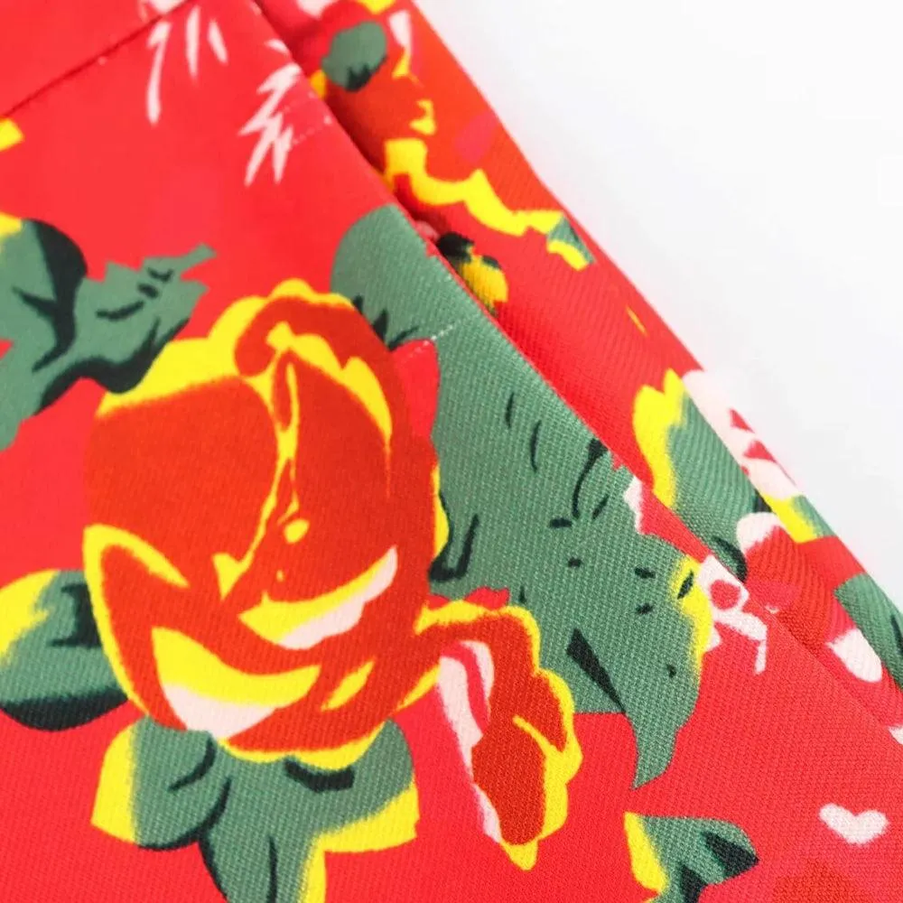 Flower Embellished Women Pants