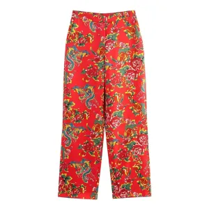 Flower Embellished Women Pants