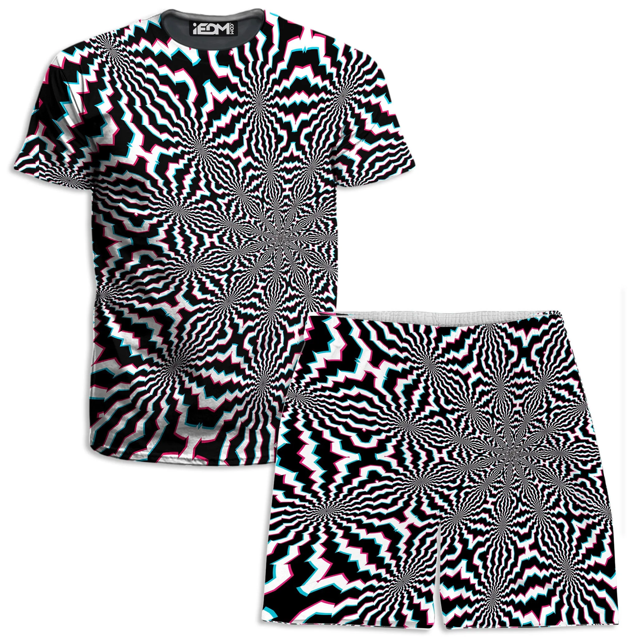 Fractal Ripples T-Shirt and Shorts Combo