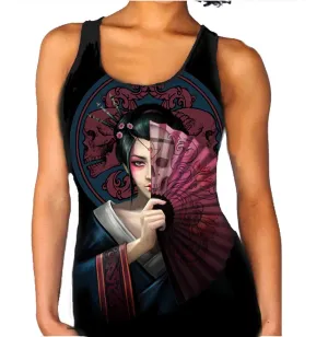 Geisha Skull by Anne Stokes, Vest Top
